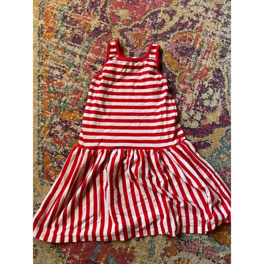 Vtg Ruth Scharf Girls Striped Knit Dress